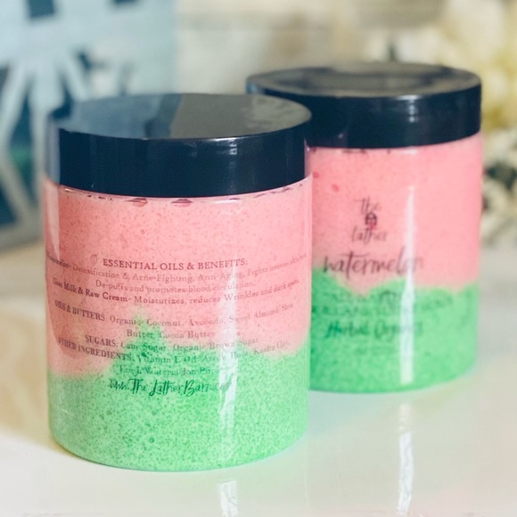 Watermelon Essential Goat Milk & Cane Sugar Scrub - Picture 3 of 3